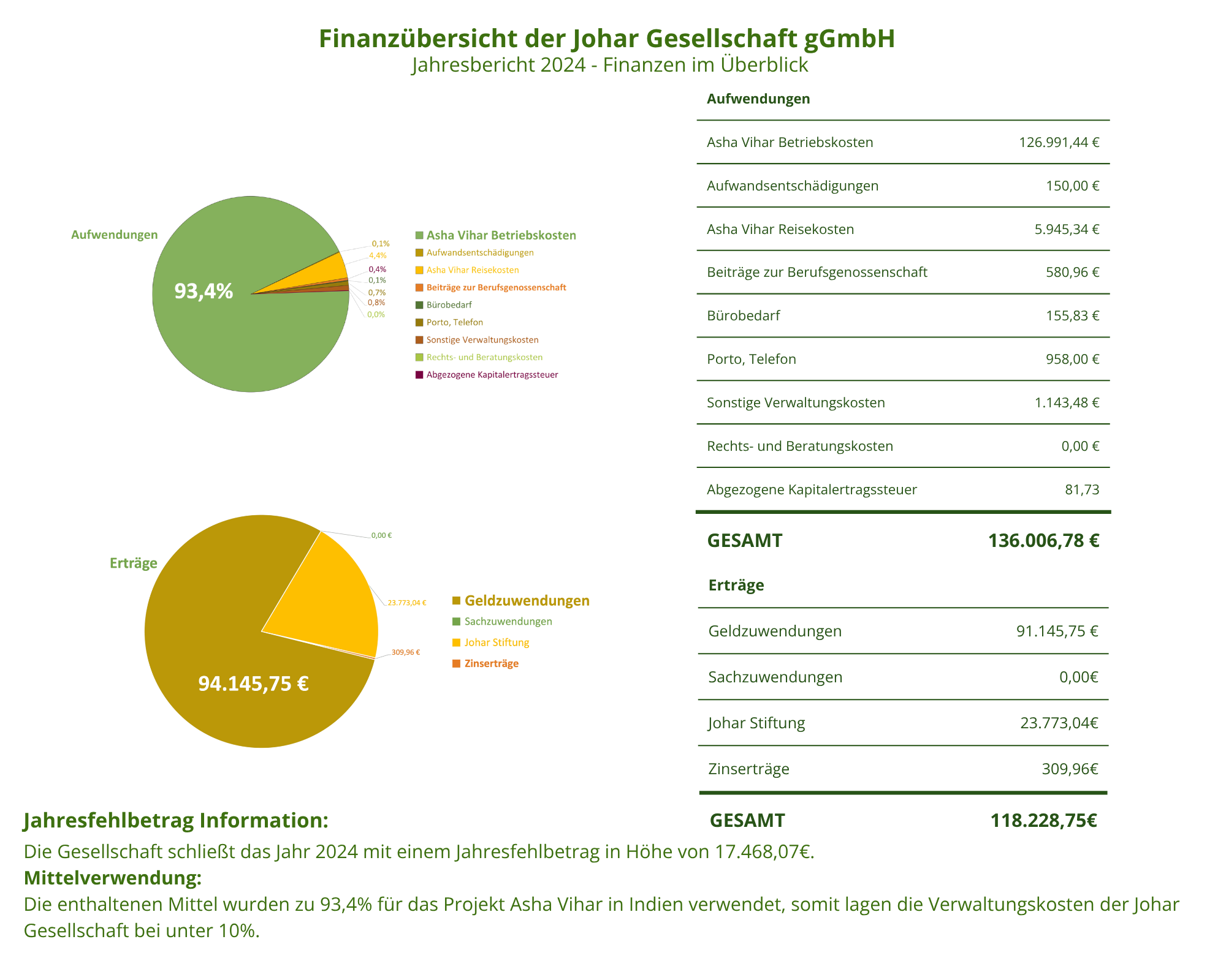 Finanzübersicht der Johar Gesellschaft gGmbH (10 x 8 Zoll)-2